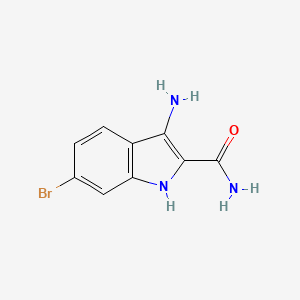 3-amino-6-bromo-1H-indole-2-carboxylic acid amide