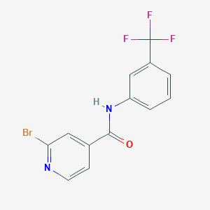 molecular formula C13H8BrF3N2O B8507545 4-Pyridinecarboxamide, 2-bromo-N-[3-(trifluoromethyl)phenyl]- 
