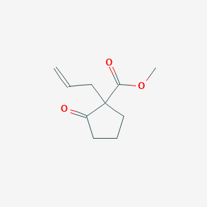 molecular formula C10H14O3 B8507602 Methyl 1-allyl-2-oxocyclopentanecarboxylate 