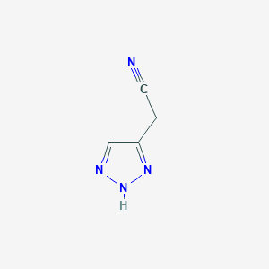 molecular formula C4H4N4 B8507638 Triazolyl-acetonitrile 
