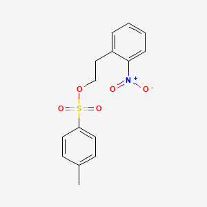 molecular formula C15H15NO5S B8507665 Toluene-4-sulfonic acid, 2-(2-nitrophenyl)ethyl ester CAS No. 69628-96-2