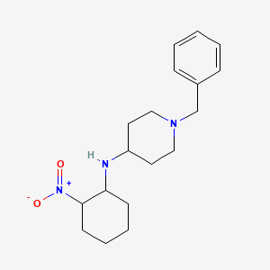 molecular formula C18H27N3O2 B8507733 1-Benzyl-N-(2-nitrocyclohexyl)piperidin-4-amine CAS No. 79099-10-8