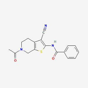 N-(6-Acetyl-3-cyano-4,5,6,7-tetrahydro-thieno[2,3-c]pyridin-2-yl)-benzamide