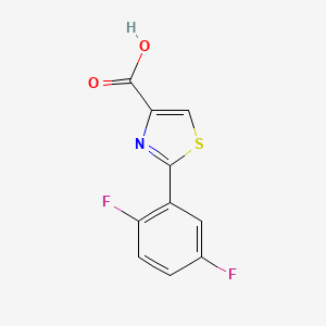 molecular formula C10H5F2NO2S B8507758 2-(2,5-Difluorophenyl)thiazole-4-carboxylic acid 