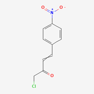 molecular formula C10H8ClNO3 B8507791 1-Chloro-4-(4-nitrophenyl)-2-oxo-3-butene 