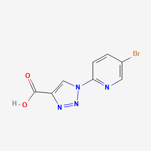 molecular formula C8H5BrN4O2 B8507840 1-(5-Bromopyridin-2-yl)-1H-1,2,3-triazole-4-carboxylic acid 