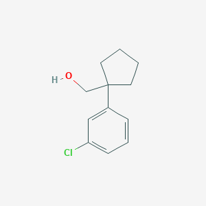 molecular formula C12H15ClO B8507847 (1-(3-Chlorophenyl)cyclopentyl)methanol 