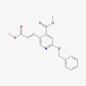 Methyl 2-(benzyloxy)-5-(3-methoxy-3-oxoprop-1-enyl)isonicotinate