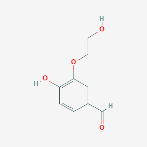 molecular formula C9H10O4 B8507884 4-Hydroxy-3-(2-hydroxyethoxy)benzaldehyde 