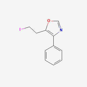 B8507892 5-(2-Iodoethyl)-4-phenyloxazole CAS No. 89150-02-7