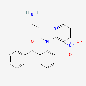 molecular formula C21H20N4O3 B8507927 {2-[(3-Aminopropyl)(3-nitropyridin-2-yl)amino]phenyl}(phenyl)methanone CAS No. 89154-02-9