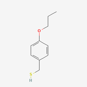 molecular formula C10H14OS B8507941 p-Propoxybenzyl mercaptan 