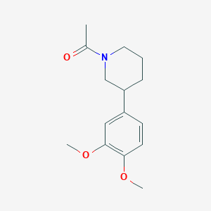 molecular formula C15H21NO3 B8507946 1-[3-(3,4-Dimethoxyphenyl)piperidin-1-yl]ethan-1-one CAS No. 62033-60-7