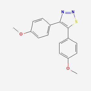 molecular formula C16H14N2O2S B8507954 1,2,3-Thiadiazole, 4,5-bis(4-methoxyphenyl)- CAS No. 94843-16-0