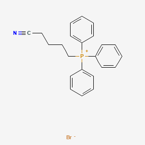 molecular formula C23H23BrNP B8508010 (4-Cyanobutyl)(triphenyl)phosphanium bromide CAS No. 7743-27-3