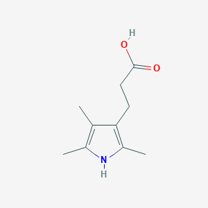 molecular formula C10H15NO2 B8508012 2,4,5-Trimethyl-3-carboxyethyl-pyrrole 
