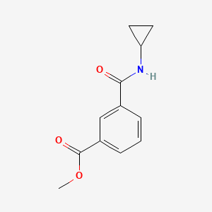 molecular formula C12H13NO3 B8508019 Methyl 3-[(cyclopropylamino)carbonyl]benzoate CAS No. 852879-05-1