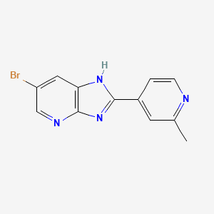 molecular formula C12H9BrN4 B8508047 6-Bromo-2-(2-methyl-pyridin-4-yl)-3H-imidazo[4,5-b]pyridine 