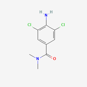 molecular formula C9H10Cl2N2O B8508070 4-Amino-3,5-dichloro-N,N-dimethylbenzamide 