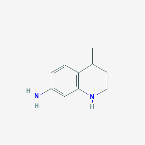 molecular formula C10H14N2 B8508123 7-Amino-1,2,3,4-tetrahydro-4-methylquinoline 