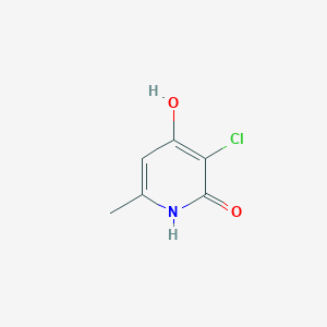 molecular formula C6H6ClNO2 B8508202 3-chloro-4-hydroxy-6-methyl-1H-pyridin-2-one 