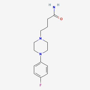 molecular formula C14H20FN3O B8508250 4-[4-(4-Fluorophenyl)piperazin-1-YL]butanamide CAS No. 139547-16-3