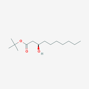 molecular formula C14H28O3 B8508257 tert-Butyl (3R)-3-hydroxydecanoate CAS No. 63741-29-7