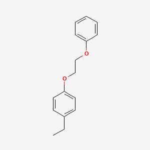 molecular formula C16H18O2 B8508281 1-Ethyl-4-(2-phenoxyethoxy)benzene 