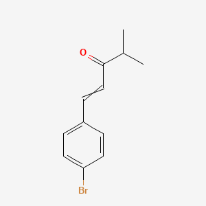 molecular formula C12H13BrO B8508293 1-(4-Bromo-phenyl)-4-methyl-pent-1-en-3-one 