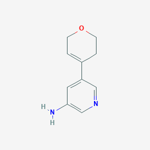 molecular formula C10H12N2O B8508373 5-(3,6-dihydro-2H-pyran-4-yl)pyridin-3-amine 
