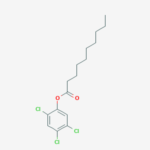 molecular formula C16H21Cl3O2 B8508399 2,4,5-Trichlorophenyl decanoate 