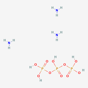 molecular formula H14N3O10P3 B085084 Azane;diphosphono hydrogen phosphate CAS No. 14728-39-3