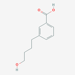 molecular formula C11H14O3 B8508421 3-(4-Hydroxybutyl)benzoic acid 