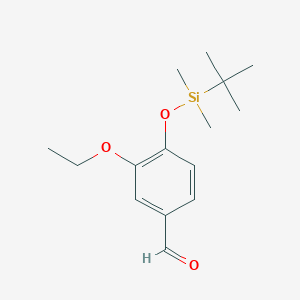 molecular formula C15H24O3Si B8508428 4-(Tert-butyldimethylsilyloxy)-3-ethoxybenzaldehyde 