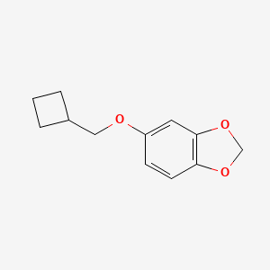 molecular formula C12H14O3 B8508491 5-Cyclobutylmethoxy-benzo[1,3]dioxole 