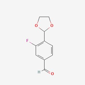 4-[1,3]Dioxolan-2-yl-3-fluoro-benzaldehyde