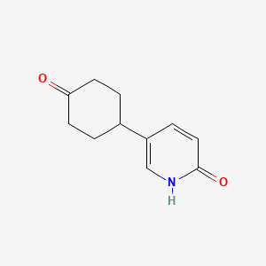 molecular formula C11H13NO2 B8508560 5-(4-oxo-cyclohexyl)-1H-pyridin-2-one 