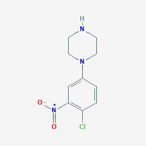 molecular formula C10H12ClN3O2 B8508565 1-(4-Chloro-3-nitrophenyl)piperazine 