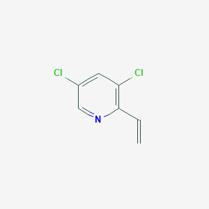 molecular formula C7H5Cl2N B8508593 3,5-Dichloro-2-vinylpyridine 