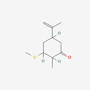 2-Methyl-5-(1-methylthio)-3-(methylvinyl)cyclohexan-1-one