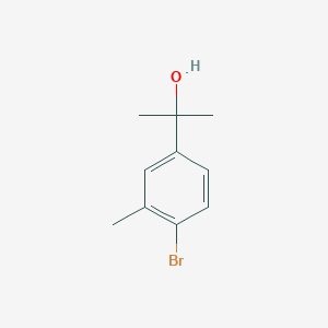 molecular formula C10H13BrO B8508628 2-(4-Bromo-3-methyl-phenyl)-propan-2-ol 