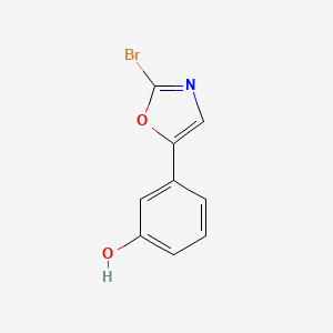 molecular formula C9H6BrNO2 B8508662 3-(2-Bromooxazol-5-yl)phenol 
