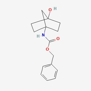 molecular formula C15H19NO3 B8508693 Benzyl 4-hydroxybicyclo[2.2.1]heptan-1-ylcarbamate 