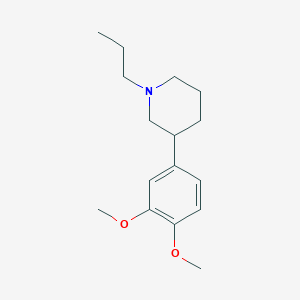 B8508699 Piperidine, 3-(3,4-dimethoxyphenyl)-1-propyl- CAS No. 62033-61-8