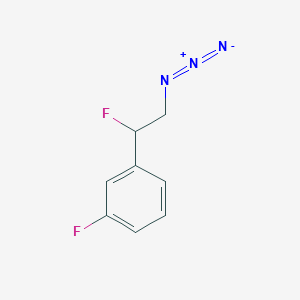 molecular formula C8H7F2N3 B8508703 1-(2-Azido-1-fluoroethyl)-3-fluorobenzene 