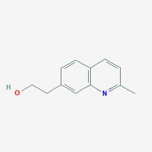 molecular formula C12H13NO B8508708 2-(2-Methylquinolin-7-yl)ethanol 