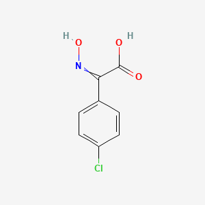 molecular formula C8H6ClNO3 B8508721 2-Hydroxyimino-(4-chlorophenyl)acetic acid 