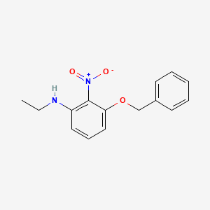 molecular formula C15H16N2O3 B8508740 3-benzyloxy-N-ethyl-2-nitroaniline 