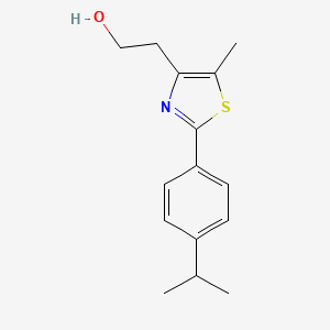 molecular formula C15H19NOS B8508762 2-[2-(4-Isopropyl-phenyl)-5-methyl-thiazol-4-yl]-ethanol 