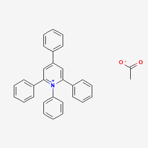 molecular formula C31H25NO2 B8508826 1,2,4,6-Tetraphenylpyridinium Acetate CAS No. 59836-77-0